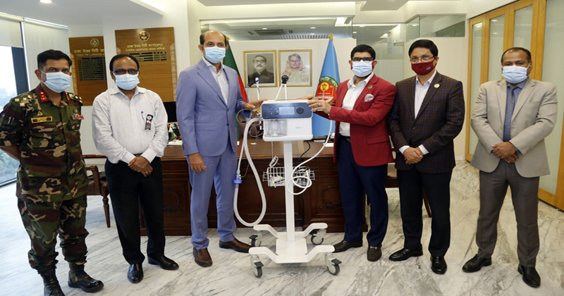 Exim Bank provides high-flow nasal canola to DNCC Covid-19 Hospital