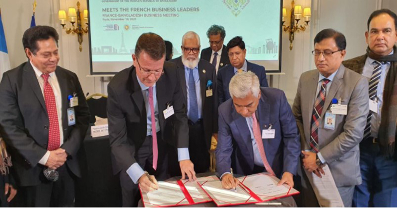 FBCCI Signed MoU with MEDEF to boost Bangladesh-France bilateral trade