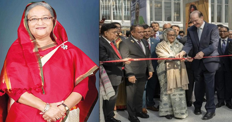 WB official page dominated by eulogy to PM Hasina, her smiling pics with its President, VP