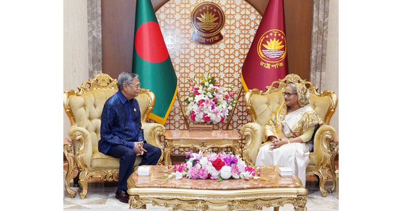 PM Sheikh Hasina calls on President Mohammed Shahabuddin  